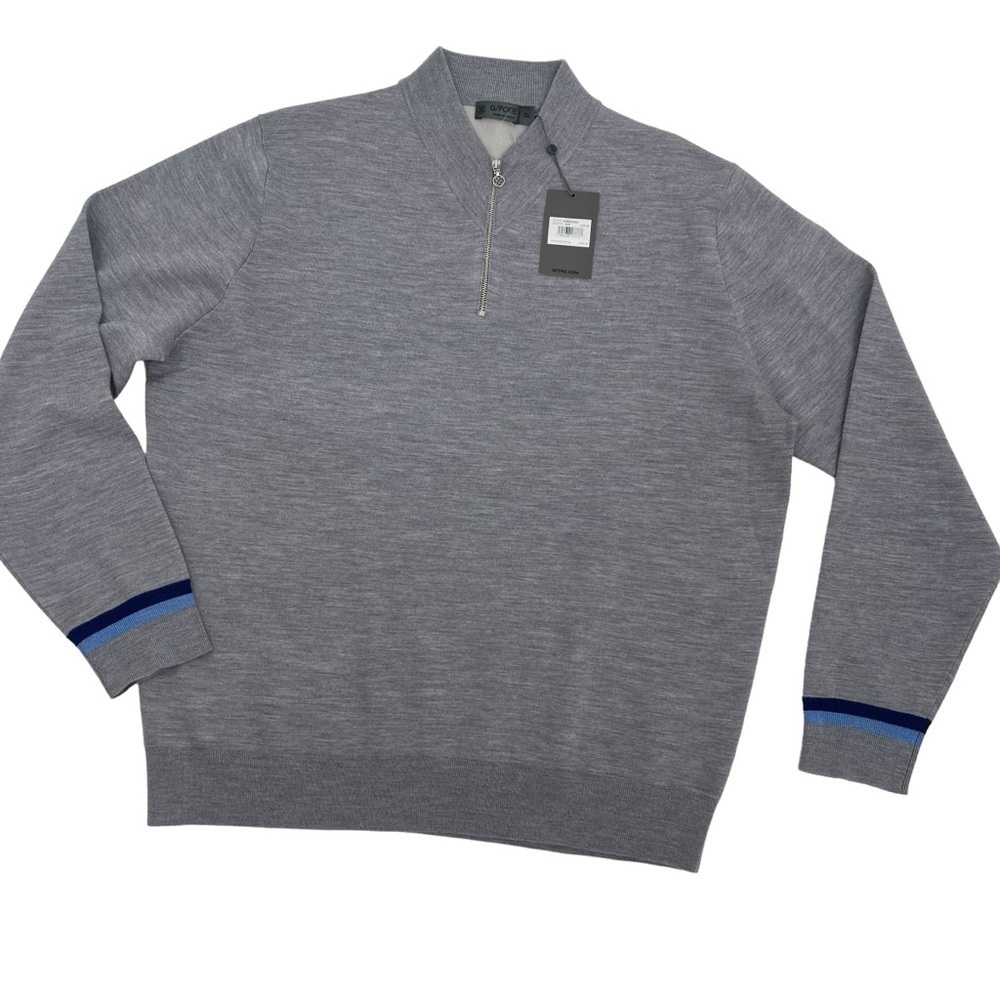 G4 G/Fore Mens Size XL Merino Wool blend Golf Pullover Sweater gray New